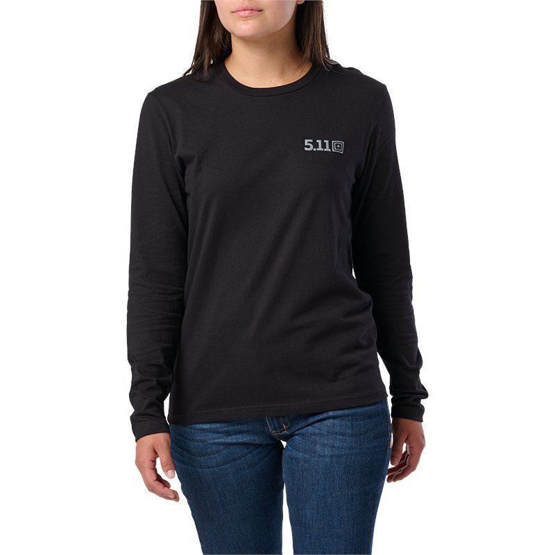 T-shirt manches longues femme 5.11 Tactical All Bark Bite en coton à traitement anti-odeur