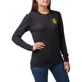 T-shirt manches longues femme 5.11 Tactical Fellowship en coton 100 % à graphisme imprimé