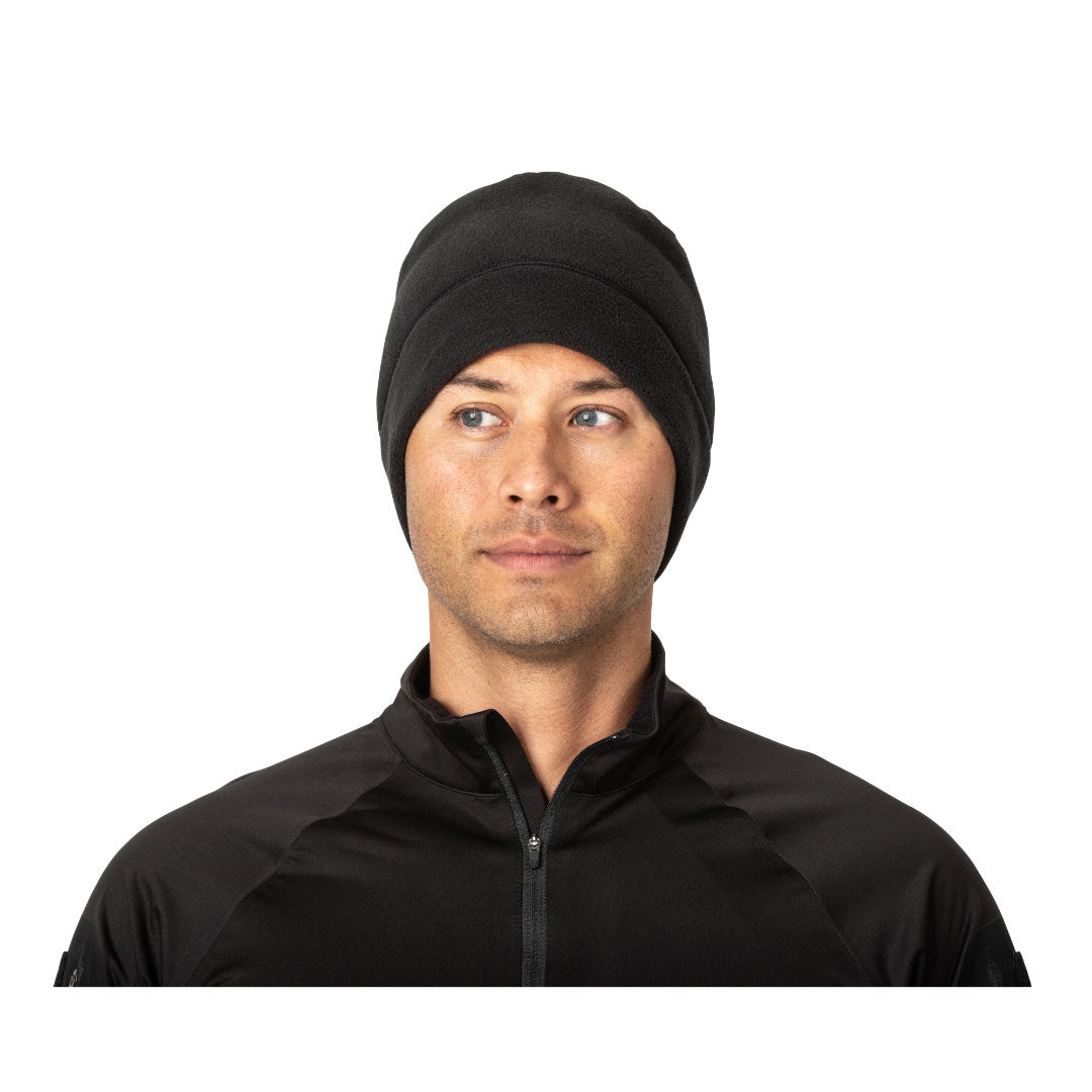 Bonnet polaire 5.11 Tactical Beeline en polyester 350 g/m² à coutures plates revers 7 cm