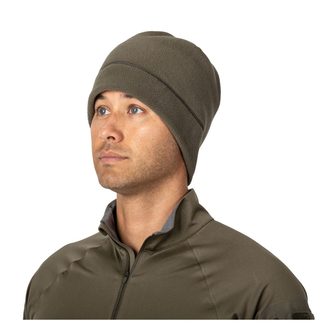 Bonnet polaire 5.11 Tactical Beeline en polyester 350 g/m² à coutures plates revers 7 cm
