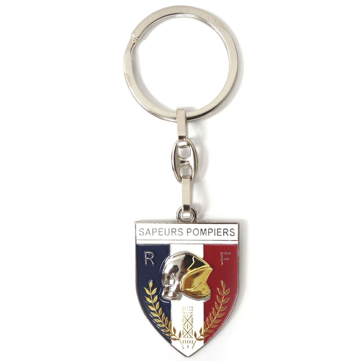 Porte-clés Patrol Equipement Écusson sapeurs-pompiers métal 40 x 30 mm deux faces