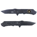 Couteau pliant OPEX Survival Légion acier inoxydable 440, lame 8,5 cm et étui nylon