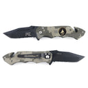 Couteau pliant OPEX Survival Légion acier inoxydable 440, lame 8,5 cm et étui nylon