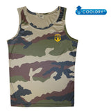 Débardeur OPEX Cooldry sérigraphié Troupes de Marine polyester 155 g/m² séchage rapide