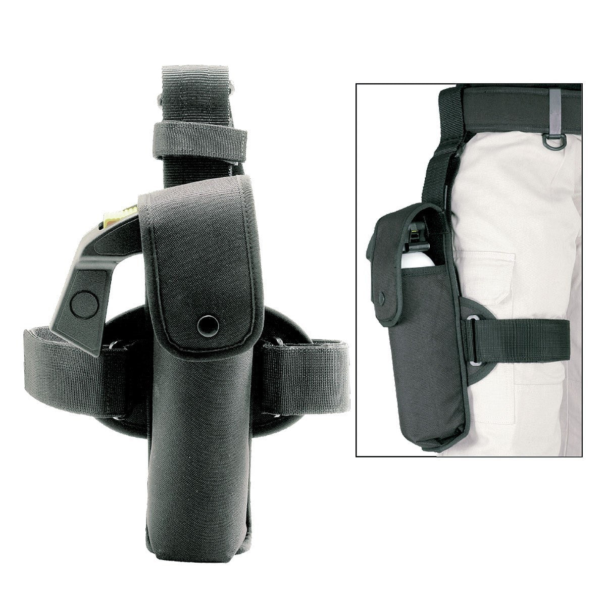Porte-aérosol de cuisse polyester enduit imperméable pour aérosol 500 ml