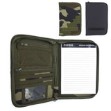 Pochette porte-documents OPEX A5 polyester à glissière avec bloc-notes fourni