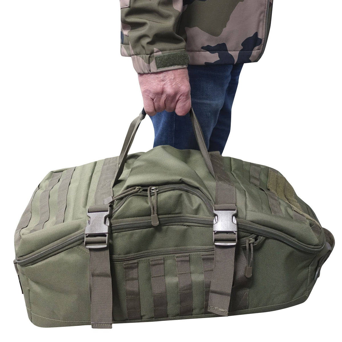 Sac à dos Opex 3 en 1 en polyester 600D enduit PVC portage dos, bandoulière ou main