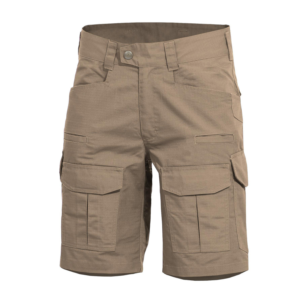 Short tactique Pentagon Lycos en ripstop 215 g/m² déperlant à dix poches YKK