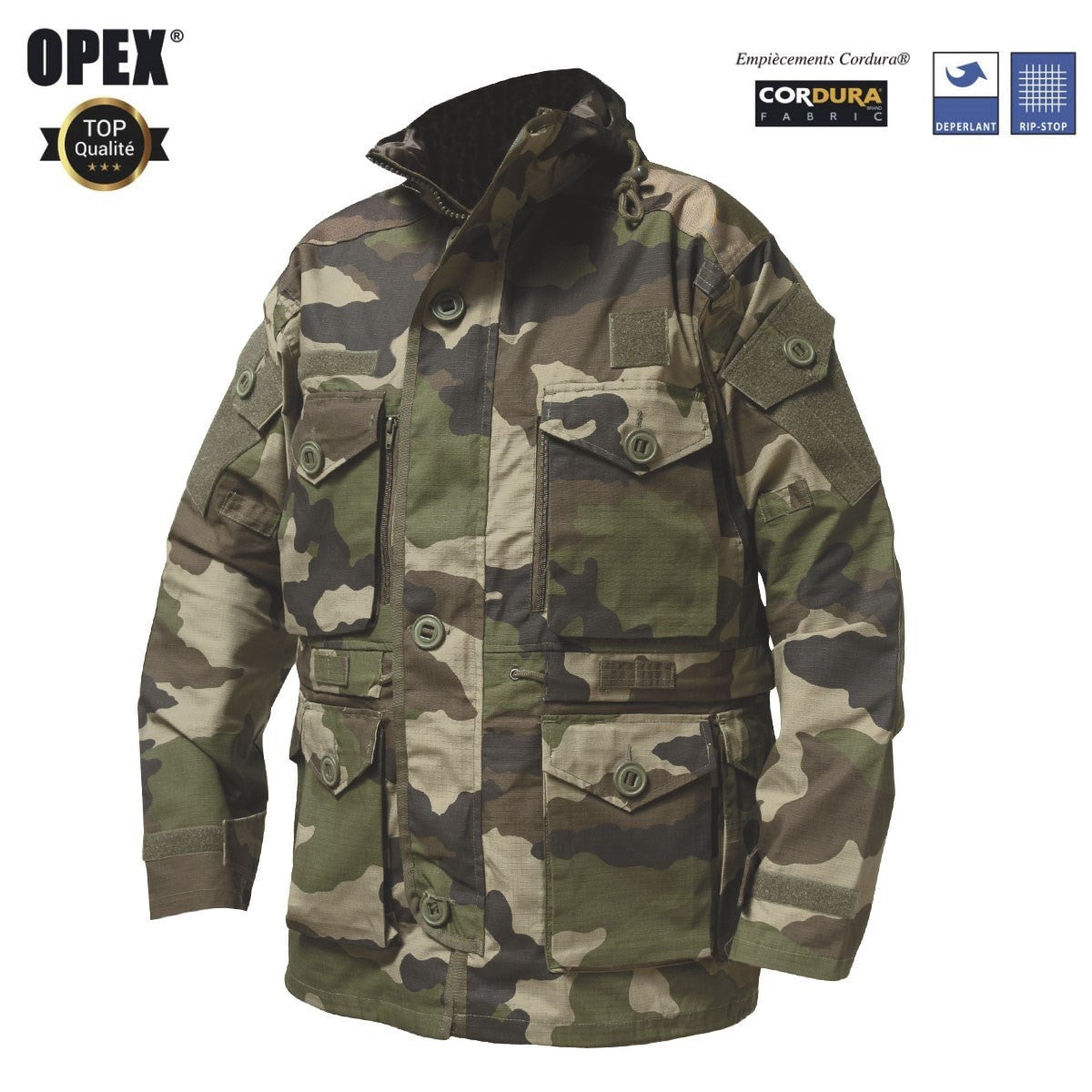 Veste de combat OPEX Guérilla imper-respirante rip-stop 220 g/m² à aérations