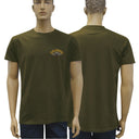 T-shirt uni brodé troupes aéroportées coton peigné 180 g/m² manches courtes