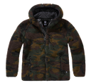 Veste polaire Brandit coupe femme à capuche maille peluche et trois poches à glissière
