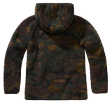 Veste polaire Brandit coupe femme à capuche maille peluche et trois poches à glissière