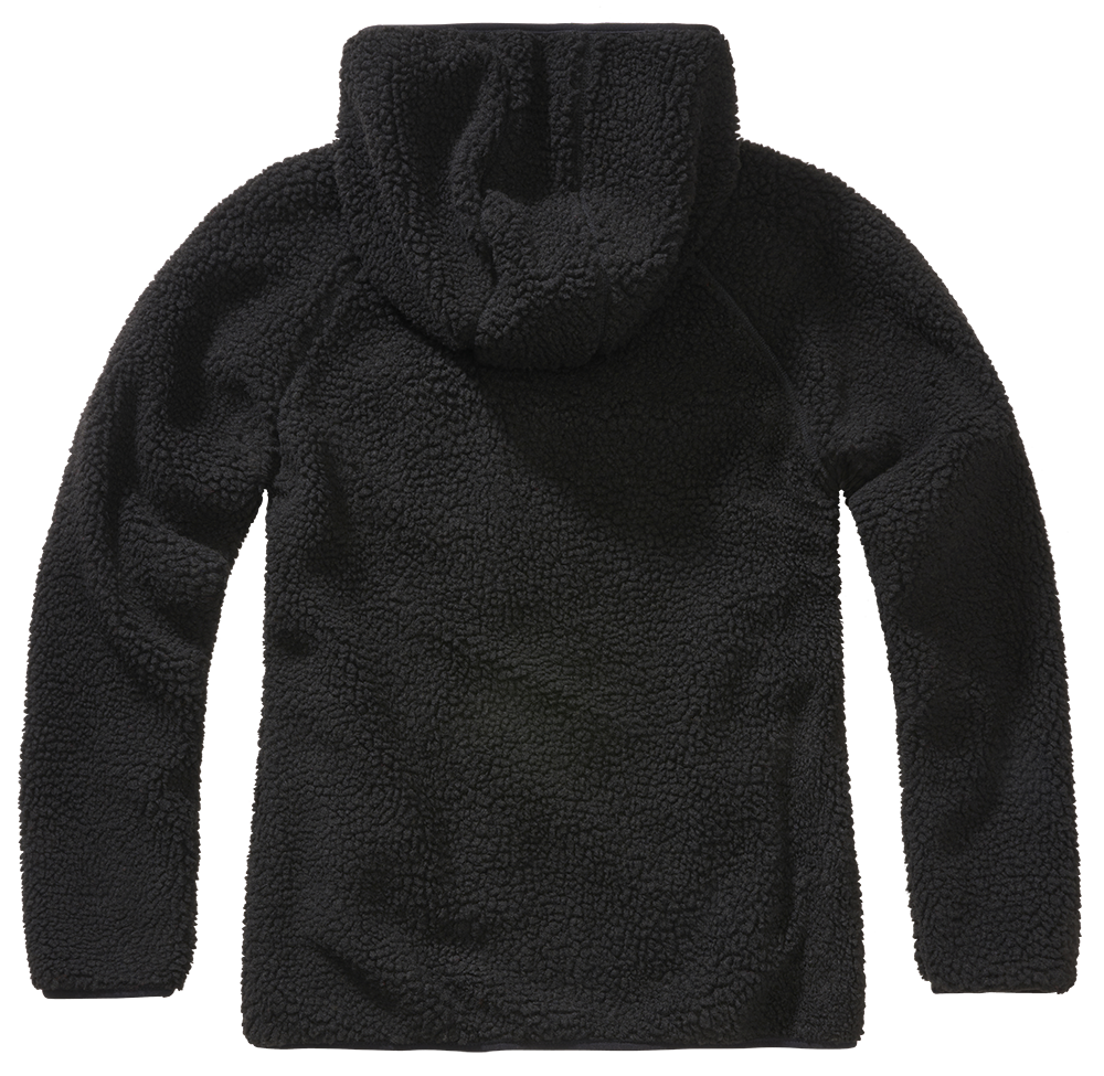 Veste polaire Brandit coupe femme à capuche maille peluche et trois poches à glissière