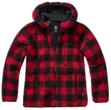 Veste polaire Brandit coupe femme à capuche maille peluche et trois poches à glissière
