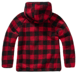 Veste polaire Brandit coupe femme à capuche maille peluche et trois poches à glissière