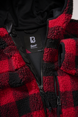 Veste polaire Brandit coupe femme à capuche maille peluche et trois poches à glissière