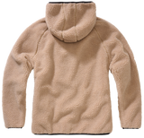 Veste polaire Brandit coupe femme à capuche maille peluche et trois poches à glissière