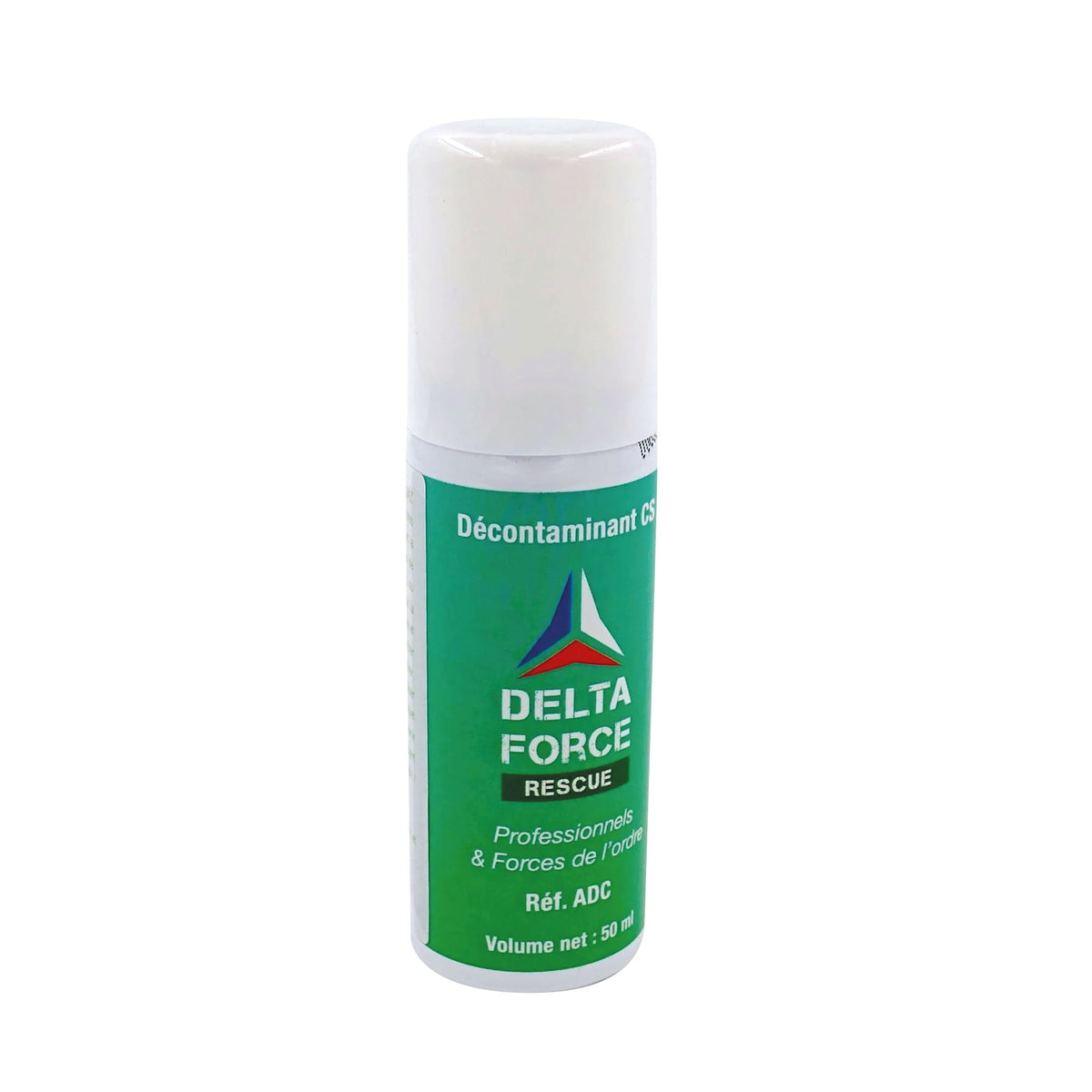 Spray décontaminant Delta Force CS de première urgence fabrication française