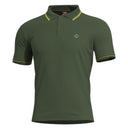 Polo Pentagon Aniketos en piqué CVC coton polyester 220 g/m² à col anti-roulement