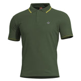 Polo Pentagon Aniketos en piqué CVC coton polyester 220 g/m² à col anti-roulement