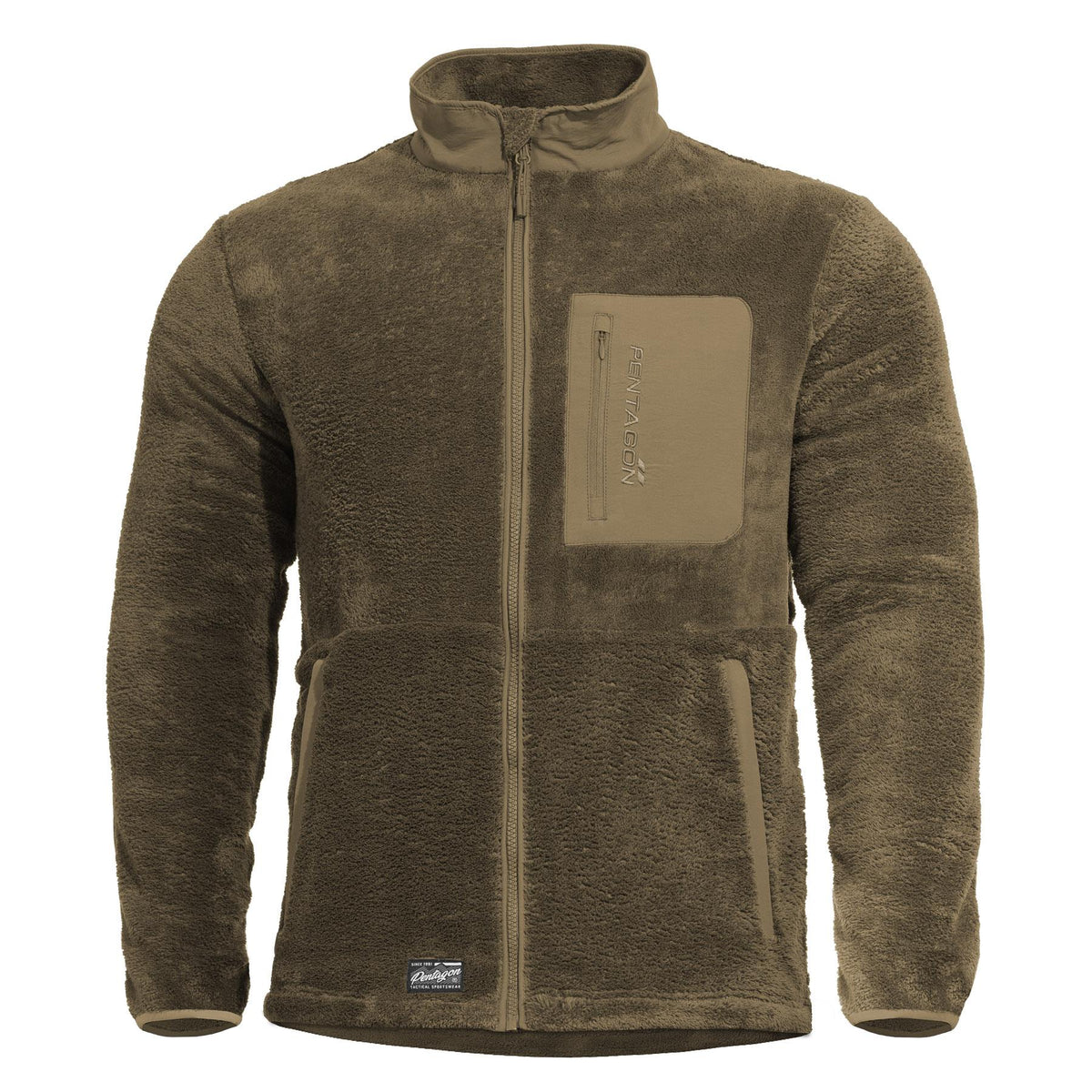 Sweat polaire Pentagon Grizzly nylon Taslon 250 g/m² renforts aux coudes