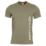 T-shirt imprimé Pentagon Vertical en coton ring-spun 190 g/m² coupe confort