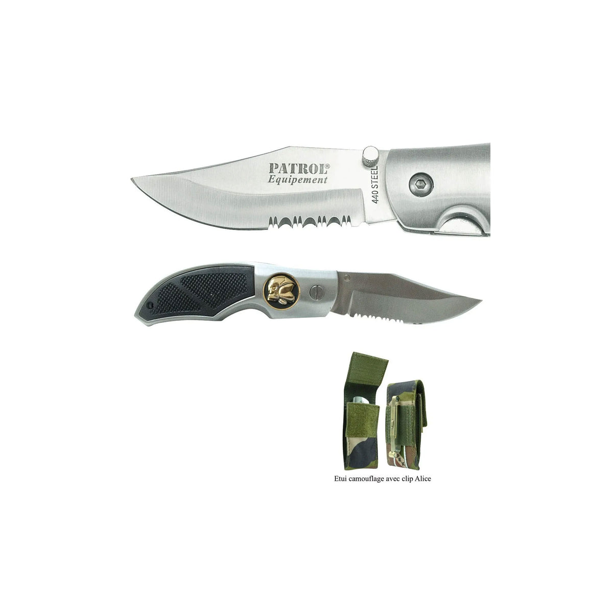Couteau pliant OPEX Rangers insigne Sapeurs-Pompiers aluminium et lame inoxydable