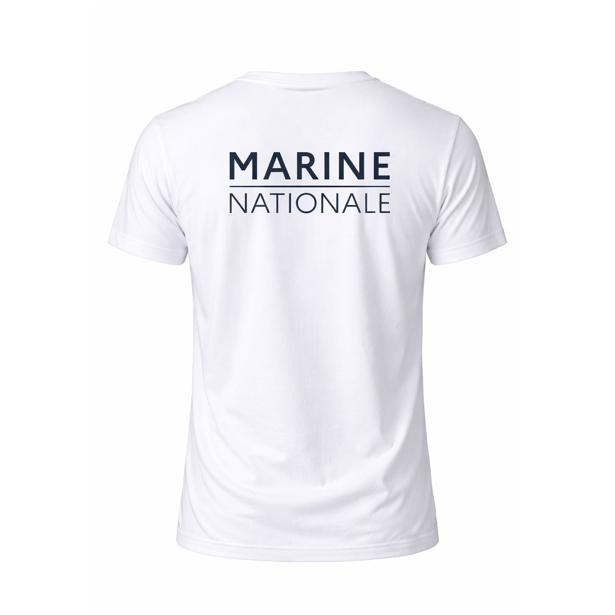 T-shirt imprimé Marine Nationale en coton peigné 150 g/m² manches courtes