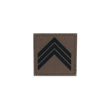 Grade militaire Patrol Equipement basse visibilité 5 x 5 cm dos auto-agrippant