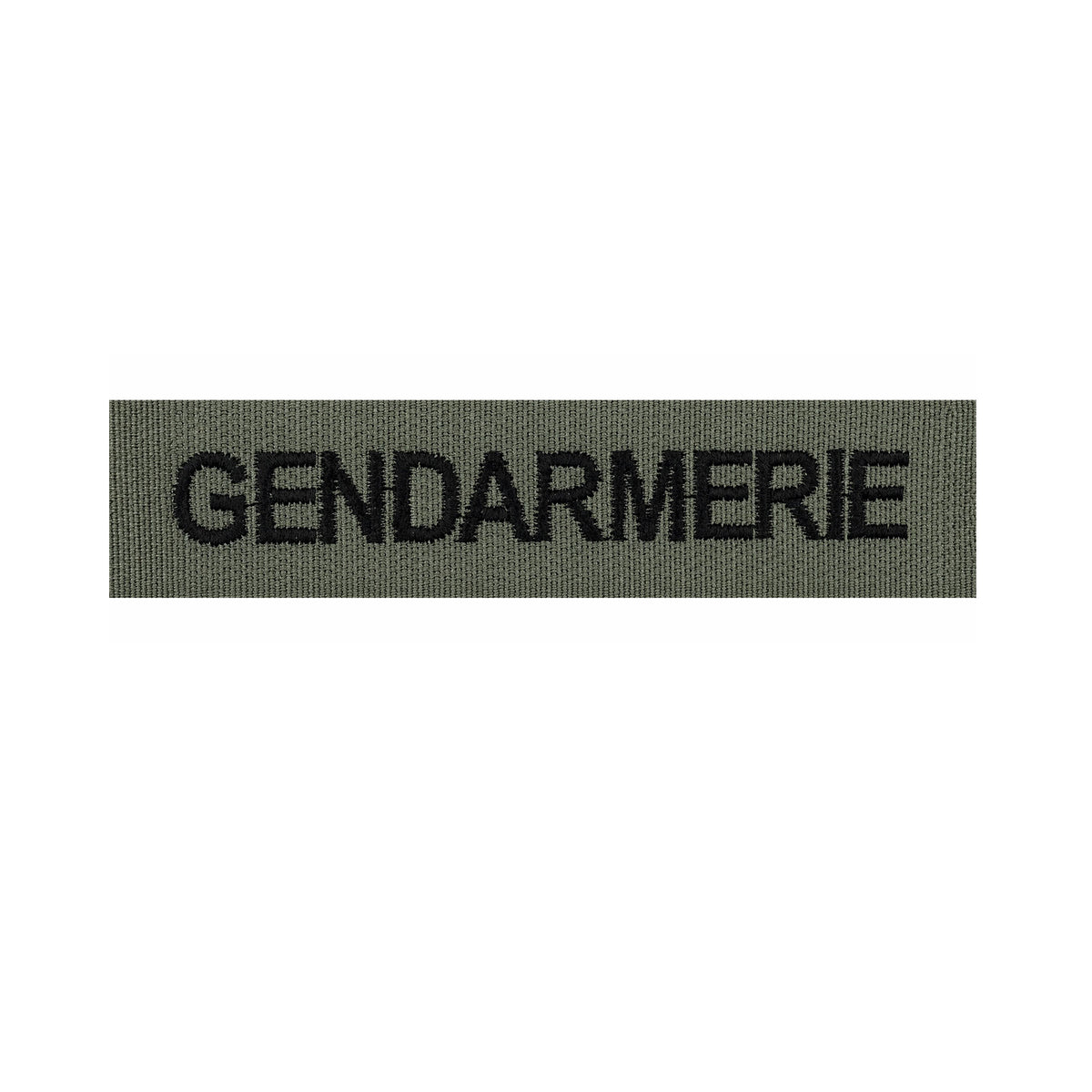 Bande d'identification brodée Patrol Equipement Gendarmerie 12 x 2,5 cm auto-agrippante