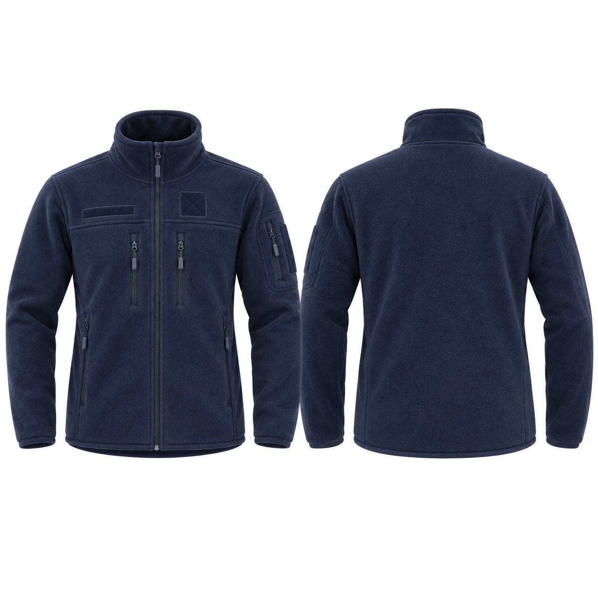 Veste polaire Fitté polyester 390 g/m² fermeture à glissière pleine longueur