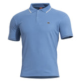 Polo Pentagon Aniketos en piqué CVC coton polyester 220 g/m² à col anti-roulement