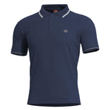 Polo Pentagon Aniketos en piqué CVC coton polyester 220 g/m² à col anti-roulement