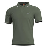 Polo Pentagon Aniketos en piqué CVC coton polyester 220 g/m² à col anti-roulement