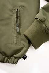 Coupe-vent enfant Brandit Frontzip doublure polaire capuche et trois poches fermées