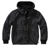 Coupe-vent enfant Brandit Frontzip doublure polaire capuche et trois poches fermées