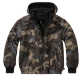 Coupe-vent enfant Brandit Frontzip doublure polaire capuche et trois poches fermées