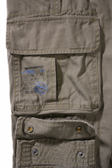 Pantalon enfant Brandit Pure Vintage coton huit poches et taille réglable par élastique