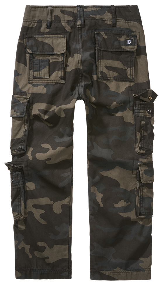 Pantalon enfant Brandit Pure Vintage coton huit poches et taille réglable par élastique