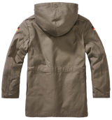 Parka enfant Brandit BW coton doublure d'hiver amovible capuche doublée et cinq poches