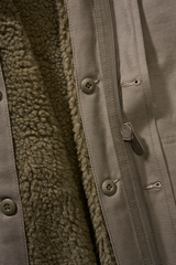 Parka enfant Brandit BW coton doublure d'hiver amovible capuche doublée et cinq poches