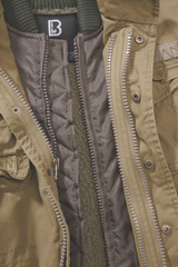 Veste enfant Brandit M65 Giant coton doublure amovible six poches et capuche dans le col