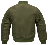 Blouson enfant Brandit MA1 réversible nylon déperlant poche de bras et bords côtes