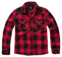 Chemise enfant Brandit à carreaux en flanelle de coton manches longues deux poches