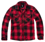 Chemise enfant Brandit à carreaux en flanelle de coton manches longues deux poches