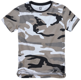 T-shirt enfant Brandit en coton 160 g/m² col rond manches courtes et coupe ample