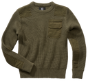 Pull enfant Brandit BW coudes et épaules renforcés poche de poitrine auto-agrippante