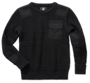 Pull enfant Brandit BW coudes et épaules renforcés poche de poitrine auto-agrippante