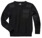 Pull enfant Brandit BW coudes et épaules renforcés poche de poitrine auto-agrippante