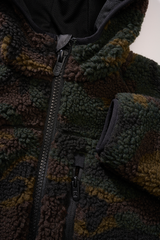 Veste polaire enfant Brandit Teddyfleece à capuche maille peluche et quatre poches